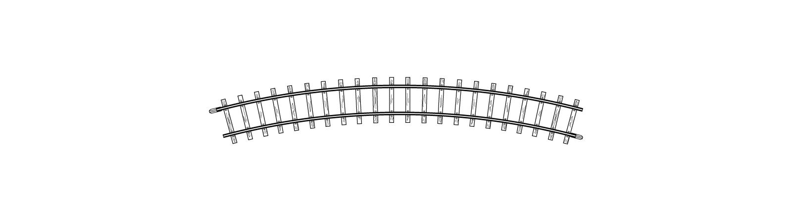 4230000 Gleis gebogen R 330 mm 30°