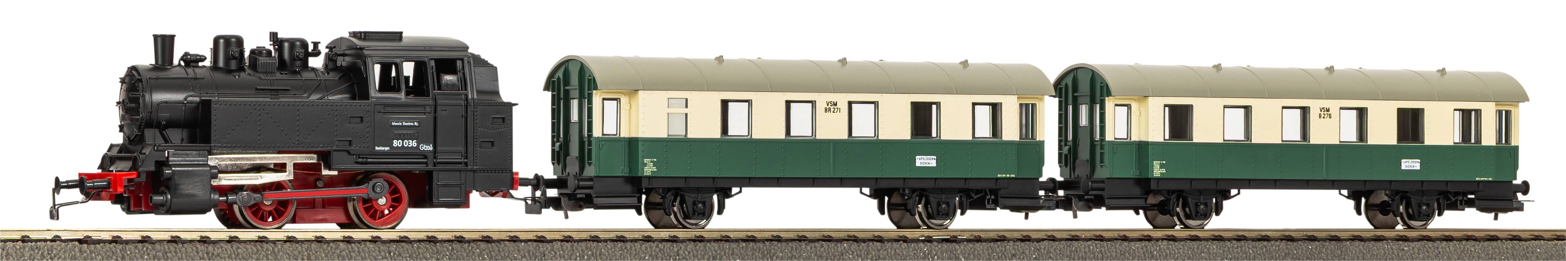 57035 S-Set Dampflok BR 80 VSM + zwei Personen