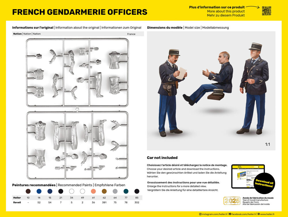 Heller 82751 French Police Officers