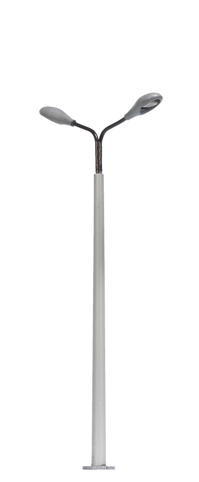 4138 Betonmast mit 2 Lampen gelbes Licht