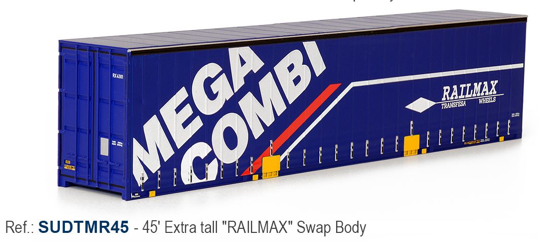 SUDTMR45 RAILMAX 45' Swap Container
