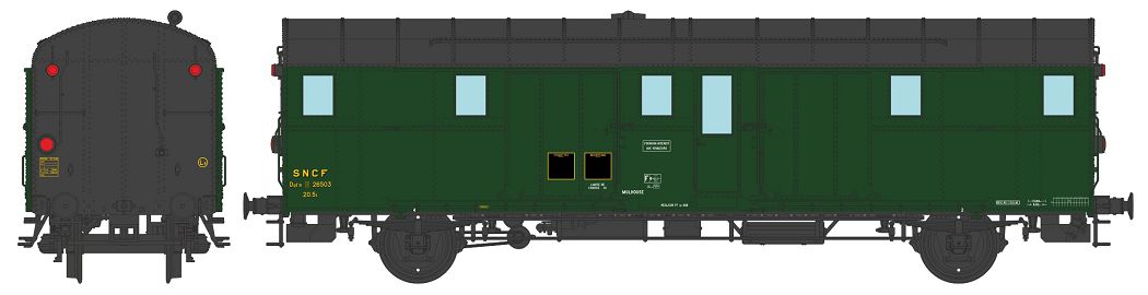 VB-310 SNCF Gepäckwagen 2-achs Ep.3a