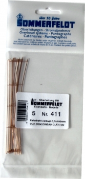 Sommerfeldt 411 DB Fahrdraht verkupfert 0,5 x 105 mm