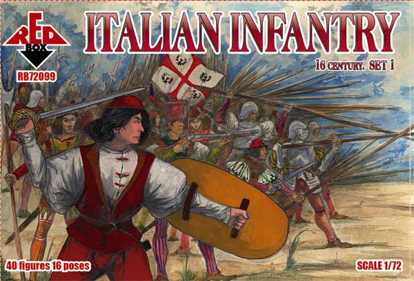 Red Box RB72099 Italian Infantry. Set 1. 16 centry
