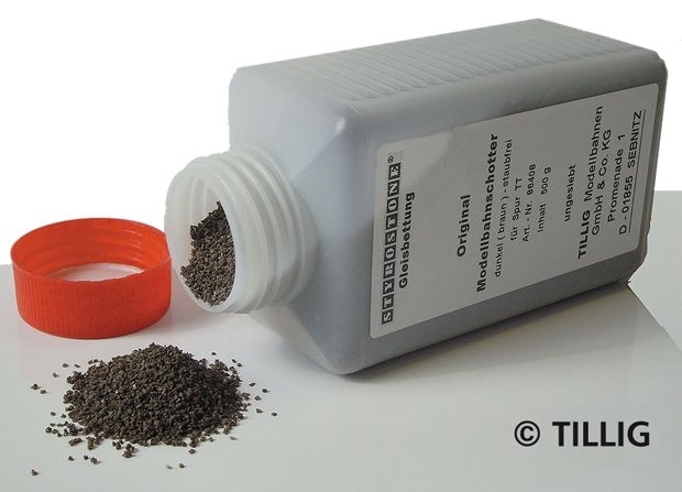 86406 Schotter dunkel, braun, 500g