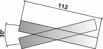 82170 Kreuzung 112 mm 30°