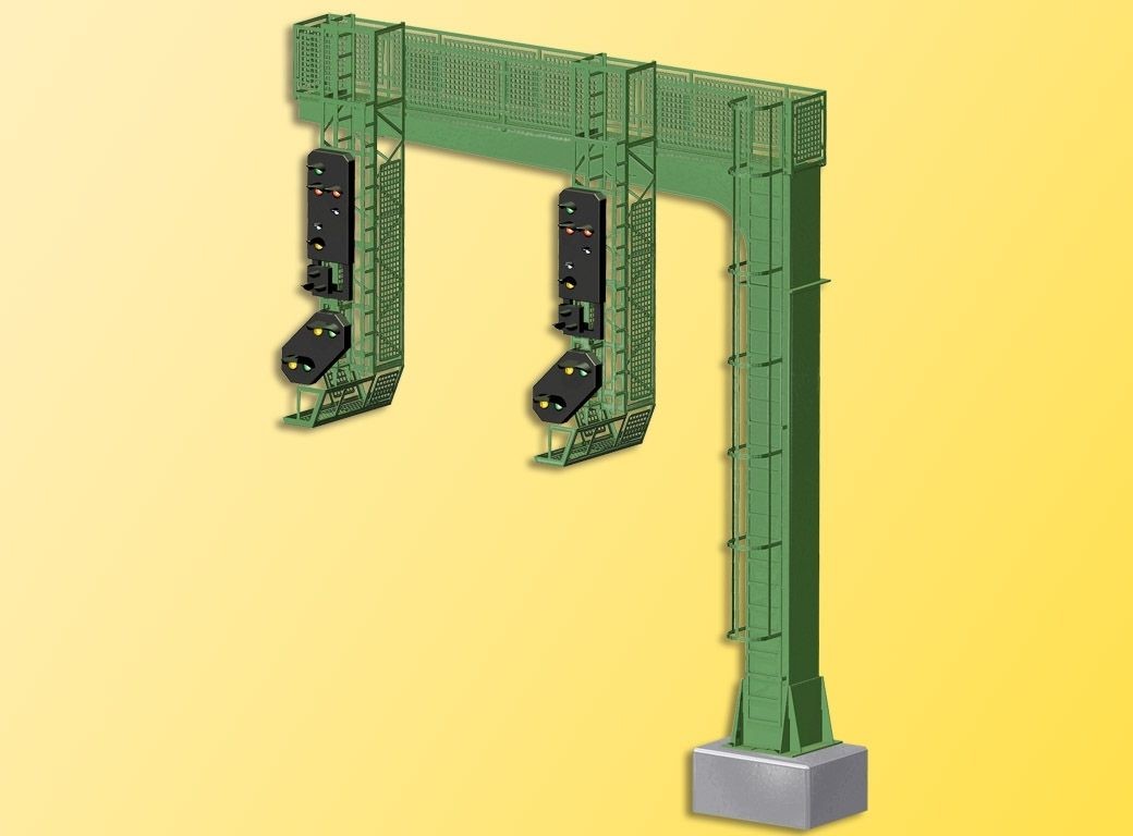 4750 Signalbrücke mit zwei Einfahrsignalen