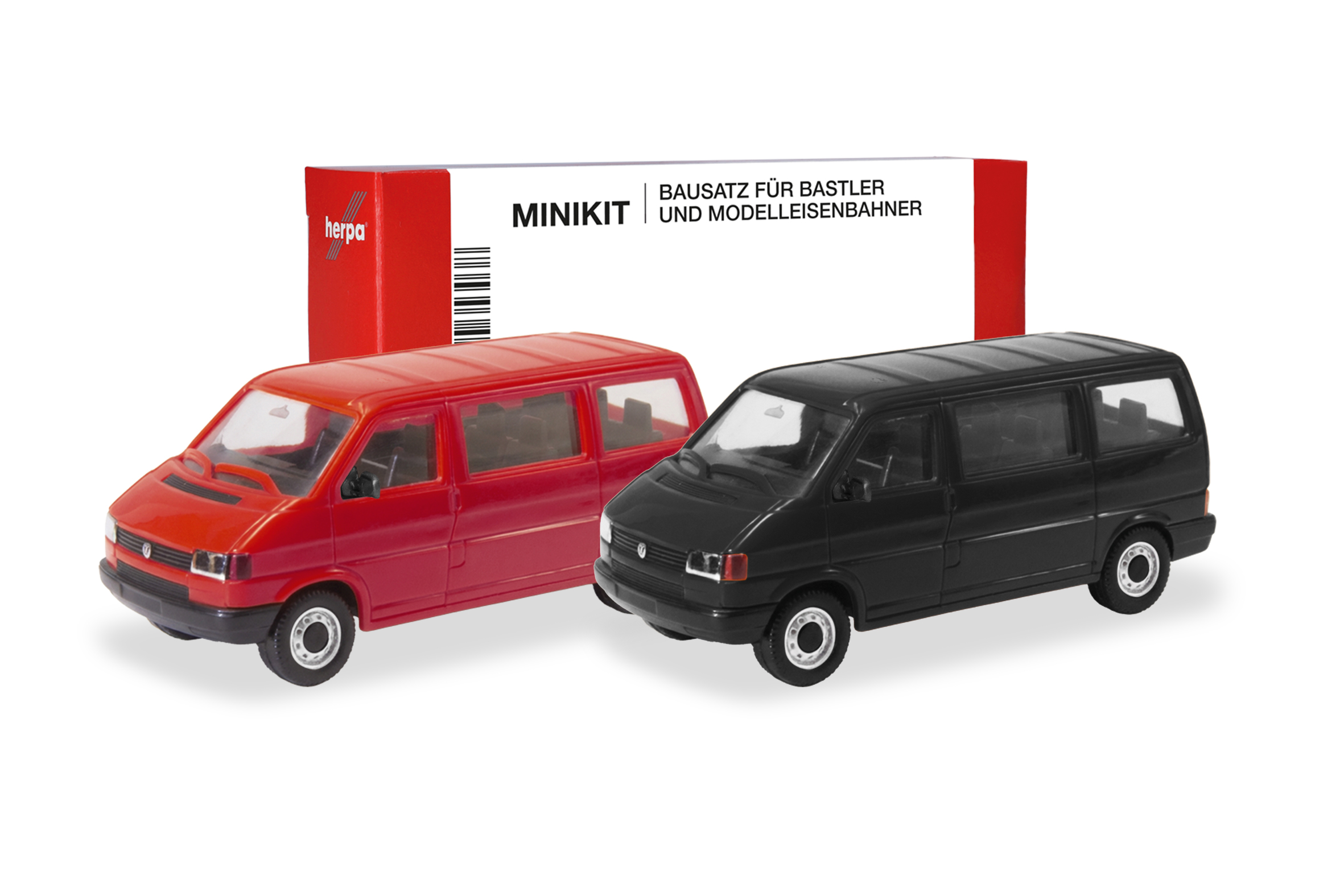 012805-003 MiniKit: VW T4 Bus rot &schwarz