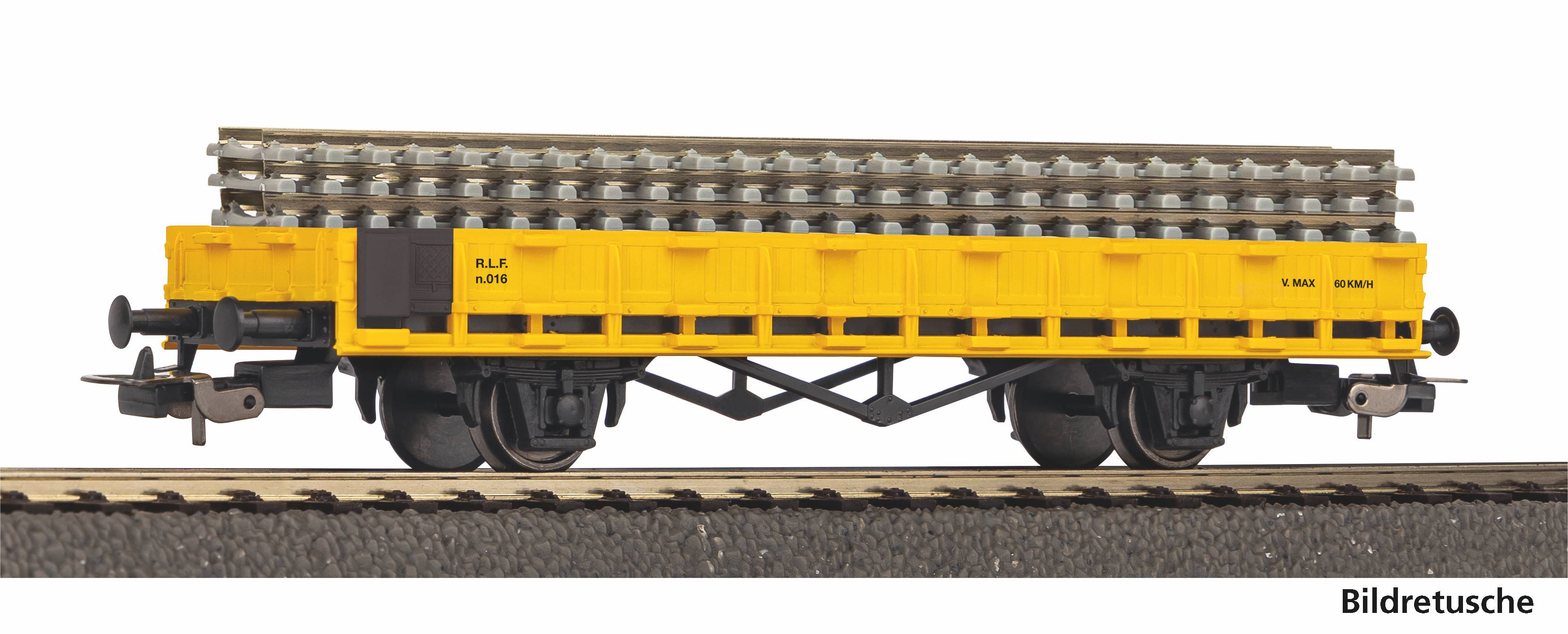 Piko 27734 RLF Niederbordwagen mit Ladegut Ep.4