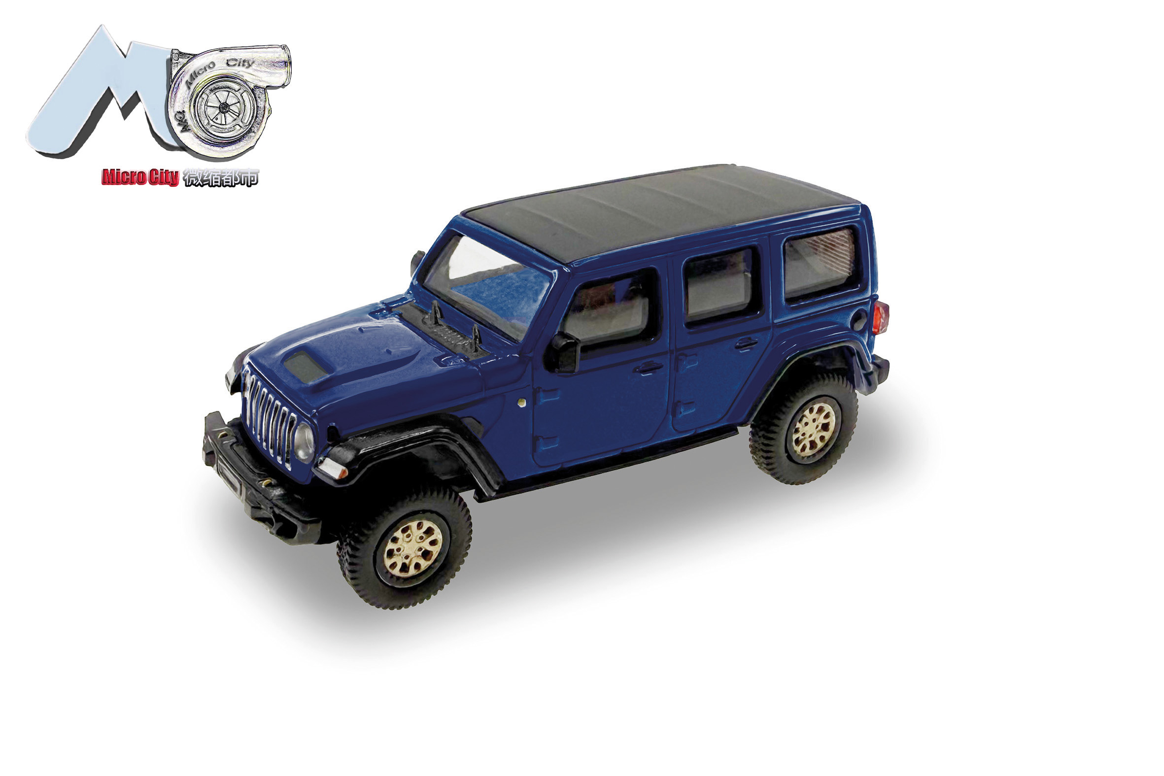 87MC000013 MicroCity: Jeep Wrangler blau
