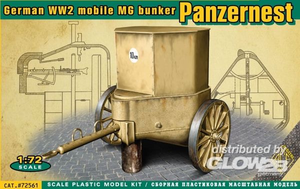 ACE 72561 German mobile MG bunker Panzernest