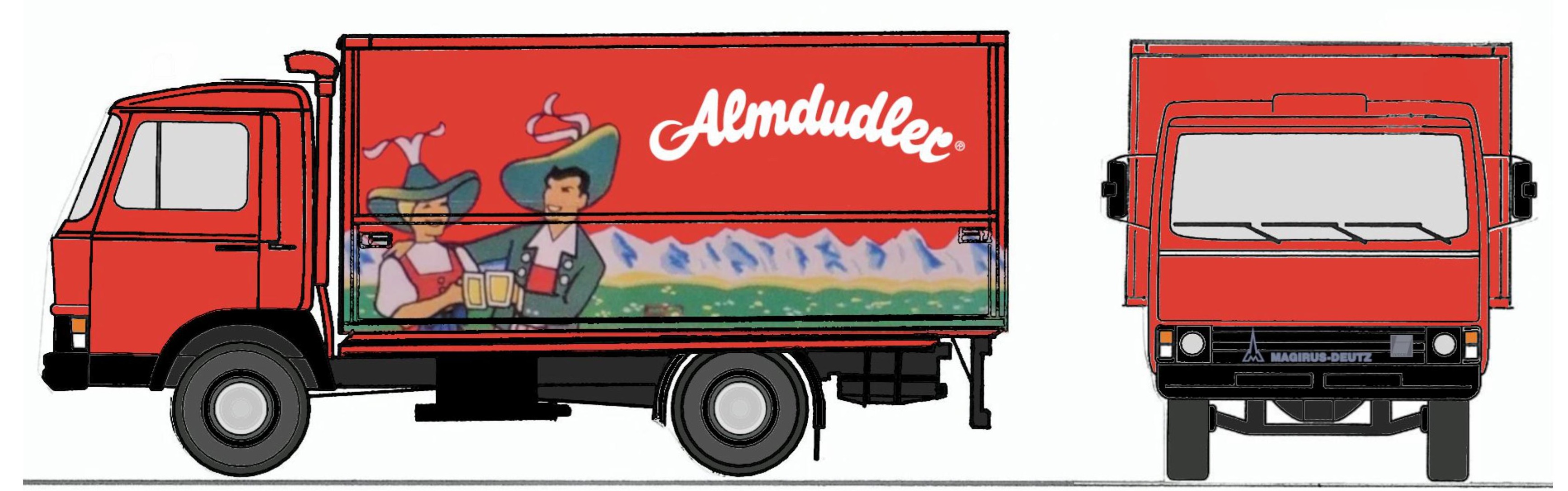 4097 Magirus-Deutz 90M5 Koffer Almdudler
