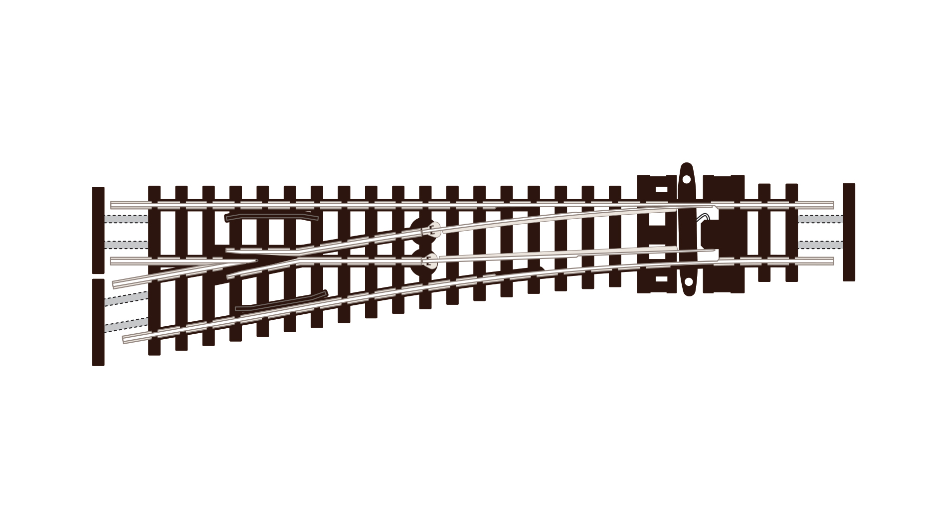 SLE392F Weiche links ,kl. Radius (1)