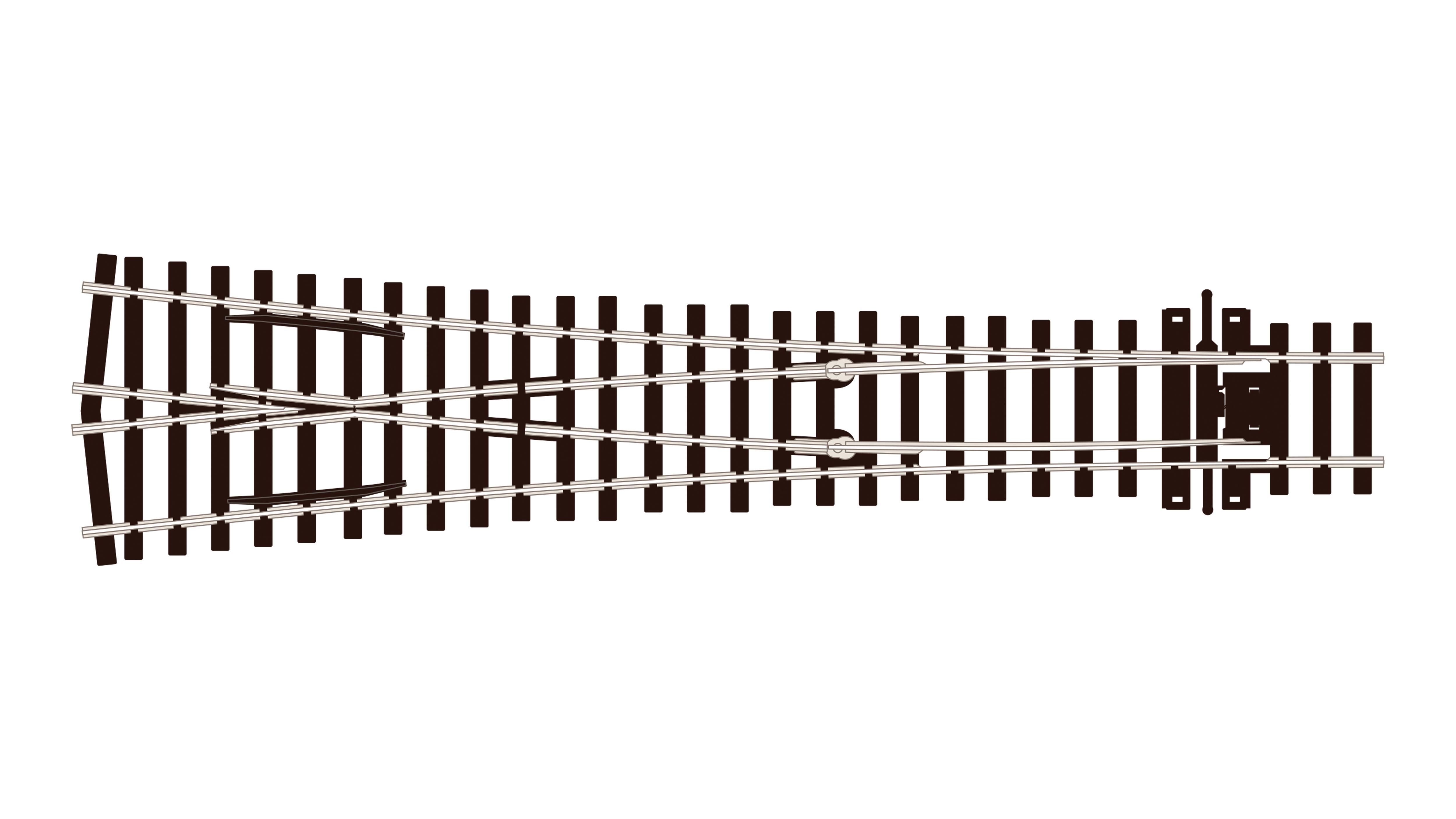 SLE198 Y-Weiche großer Radius