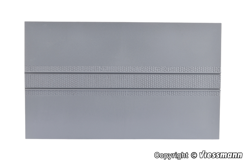 Kibri 34125 Straßenplatte mit Gleiskörper 20 x 12 cm