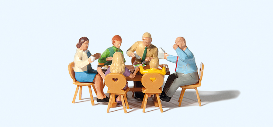 Preiser 10282 Familie Krause in der Gartenwirtschaft