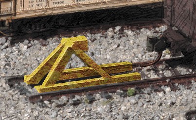 Walthers 2602 Track Bumpers yellow 5/