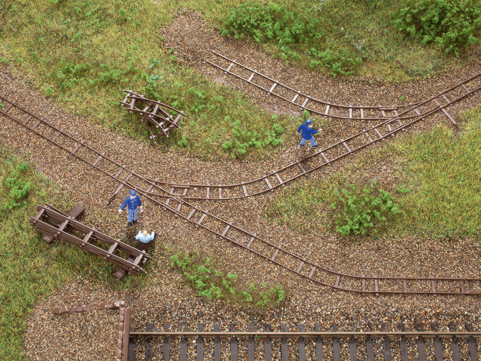 43701 Feldbahngleisattrappen