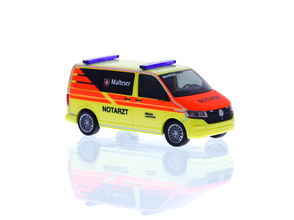 53973 VW T6.1 Bus KR Notarzt Malteser Burgen
