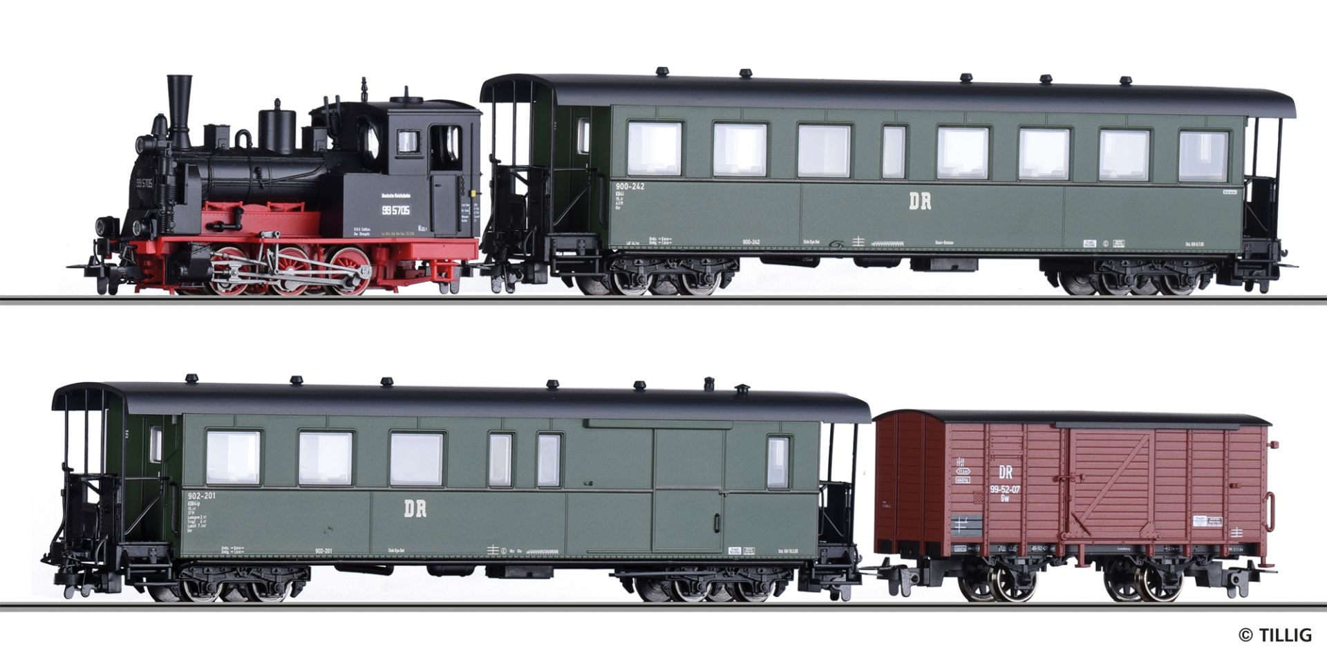 01172 DR Personenzug-Set 4-tlg. Ep.3