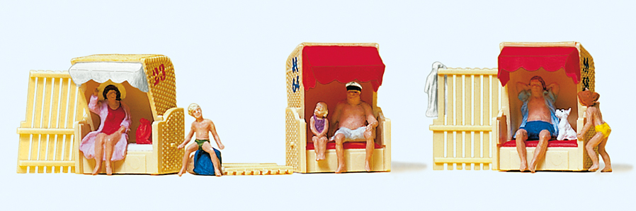 Preiser 10427 Im Strandkorb