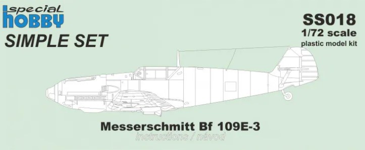 SS018 Messerschmitt Bf 109E-3 - Simple Set
