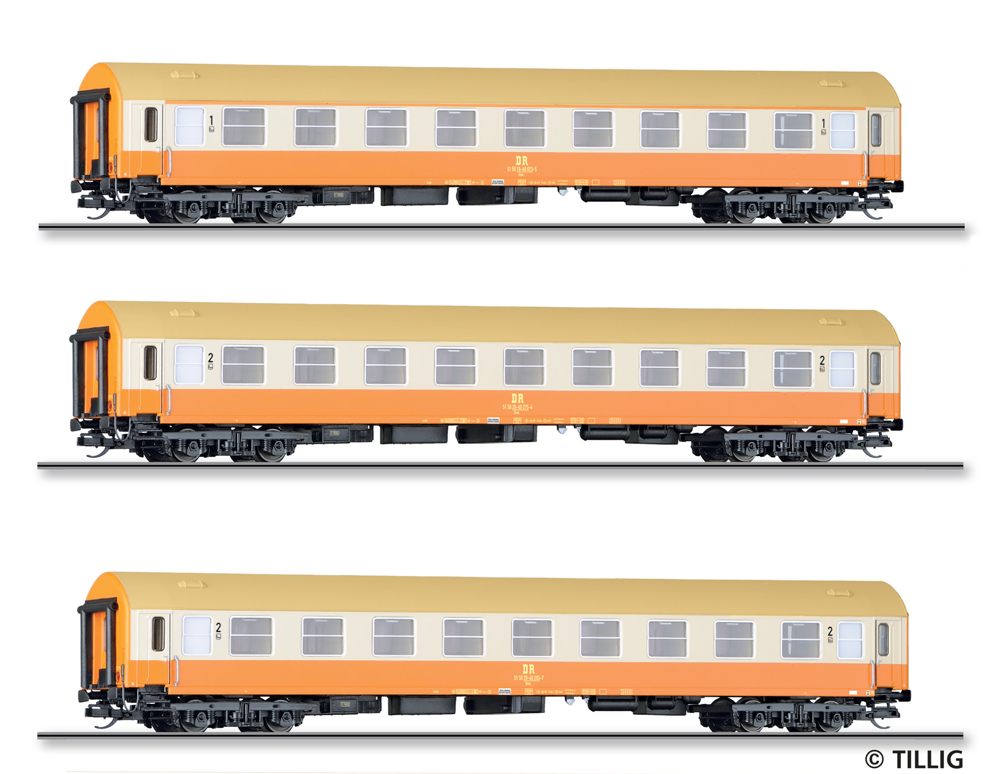01804 DR Städteexpress Wagen-Set 3-tlg. Ep.4