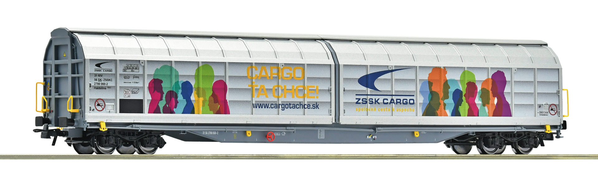 6600225 ZSSK Cargo Schiebewandwagen Ep.6