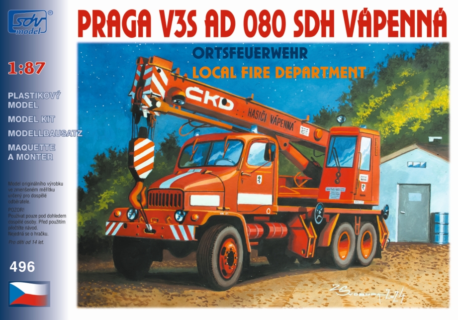 496 Praga V3S AD-080, SDH Vápenná