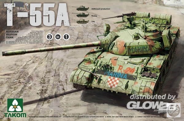 2056 Russian Medium Tank T-55A (3 in 1)
