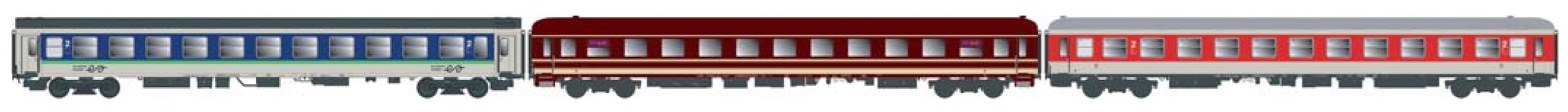 55356 European Sleeper Wagen-Set 2 3-tlg Ep.6