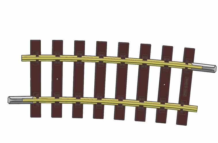 35218 G Gleis gebogen R7 1564,6 mm 7,5°