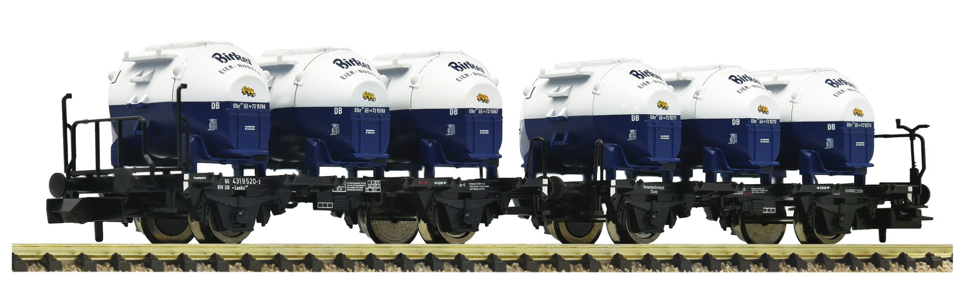 6660046 DB Behältertragwagen-Doppeleinheit Ep3/4