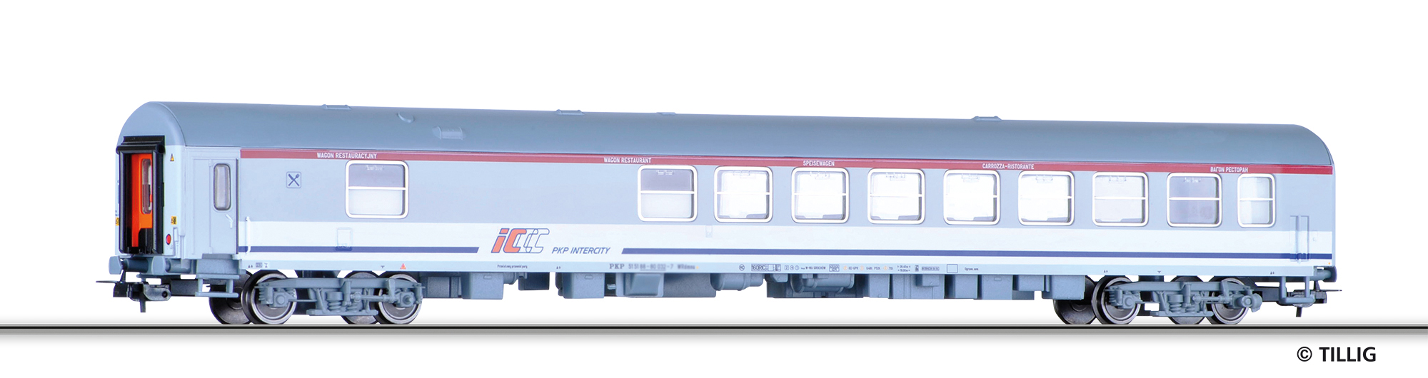 Tillig 75000 PKP-Intercity Speisewagen WRdmu Ep.6