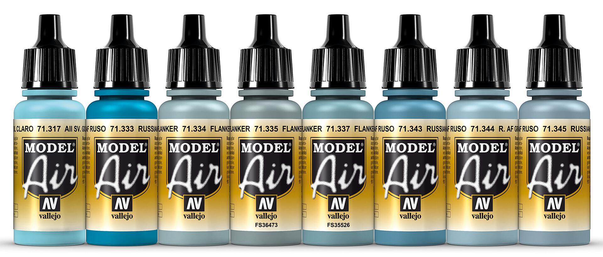 Vallejo 71602 Farb-Set, Su-27 Flanker, 8 x 17 ml