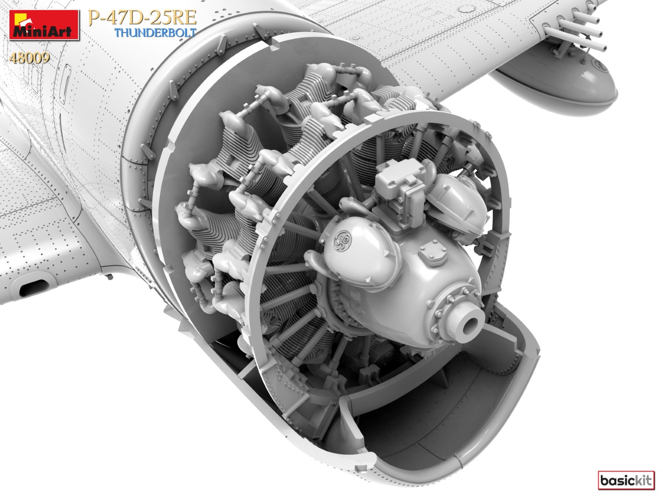 MiniArt 48009 P-47D-25RE Thunderbolt - Basis Kit