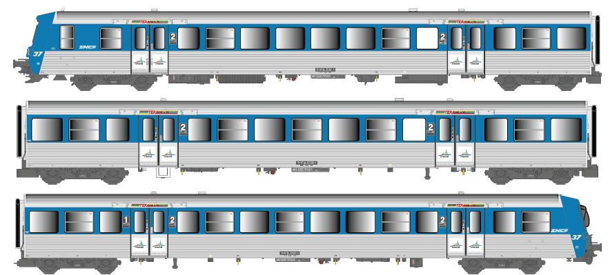 E41.49.15 SNCF Personenwagen-Set 3-tlg Ep.4b/5