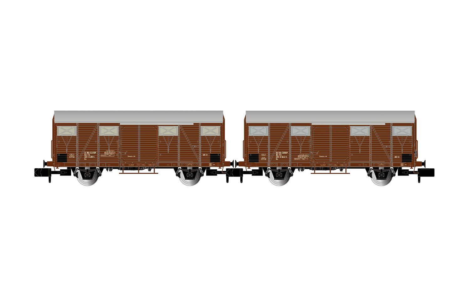 HN6715 FS ged. Güterwagen Gs Set 2tlg. Ep.4