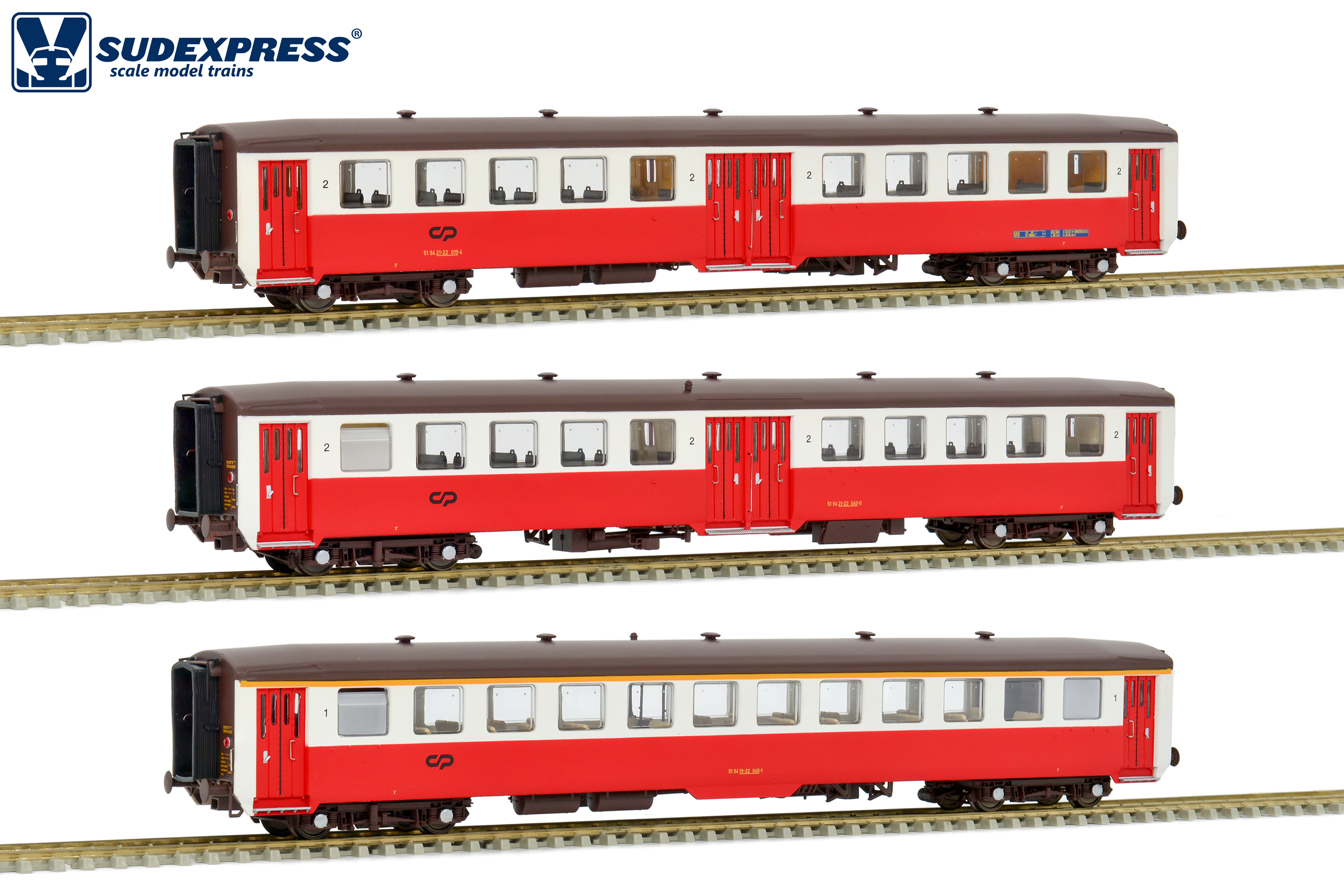 Sudexpress S1104 CP Schindler Personenwagen-Set 3tlg Ep.4