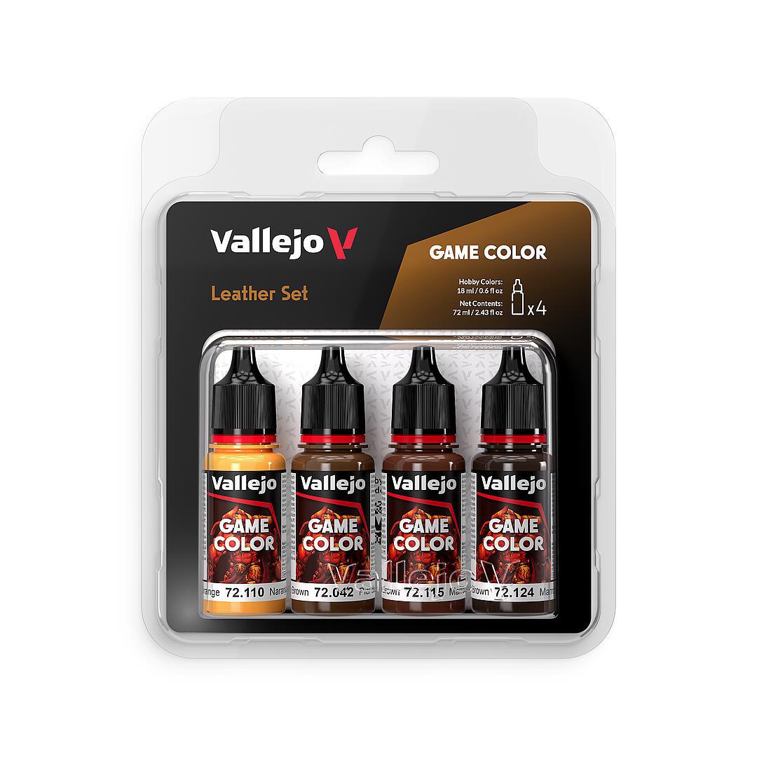 72385 Farb-Set Leder, 4x 18 ml
