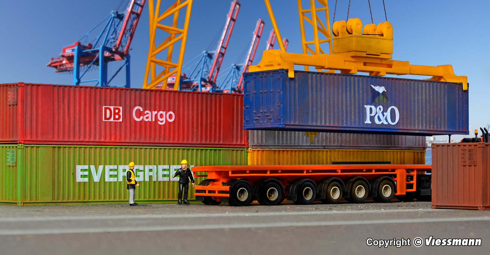 Kibri 10922 40-Fuß-Container, 6 St.