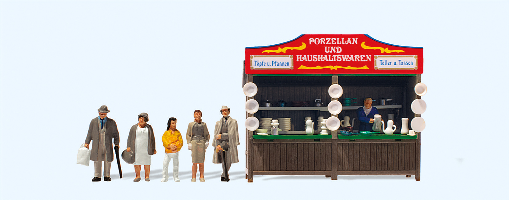 Preiser 24693 Kirmes Porzellan