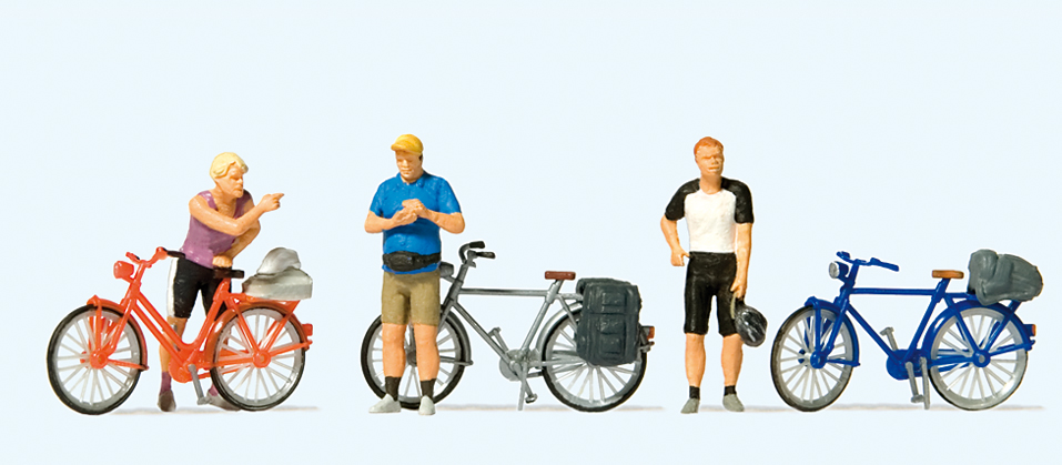 Preiser 10644 Stehende Radfahrer in sportlicher