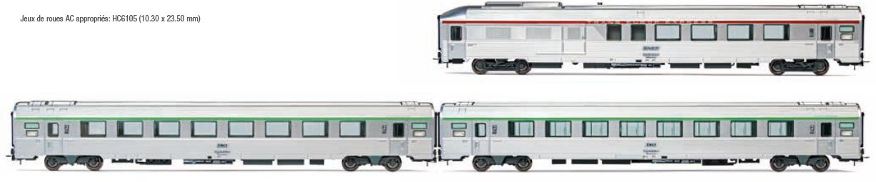 HJ4196 SNCF EC Reisezugwagen-Set Ep.5