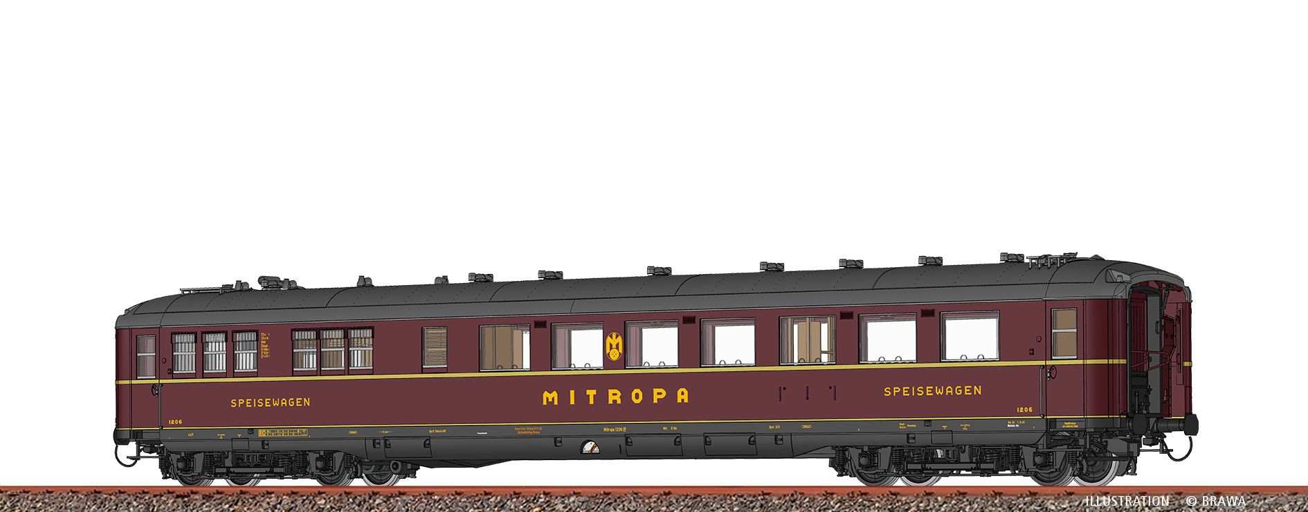 51026 MITROPA Schürzen-Speisewagen Hnbr Ep.2