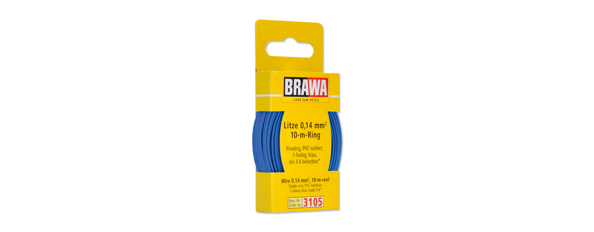 3105 Litze einadrig, blau 0,14 mm² 10 m