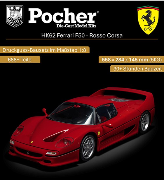 HK62 POCHER Ferrari F50 - Rosso Corsa