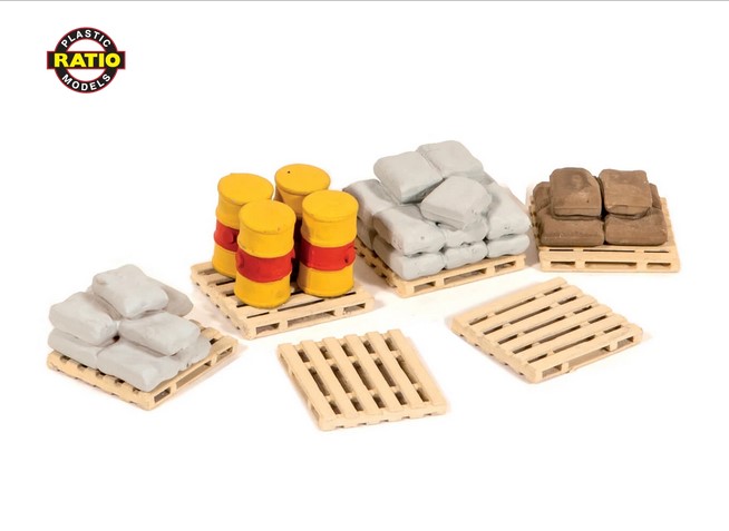 514 Palletten, Säcke, Fässer
