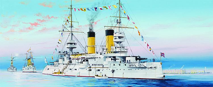 755338 Russian Navy Tsesarevich Battleship 1904