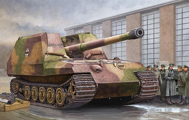 750378 Deutscher Geschützwagen Tiger für 17cm